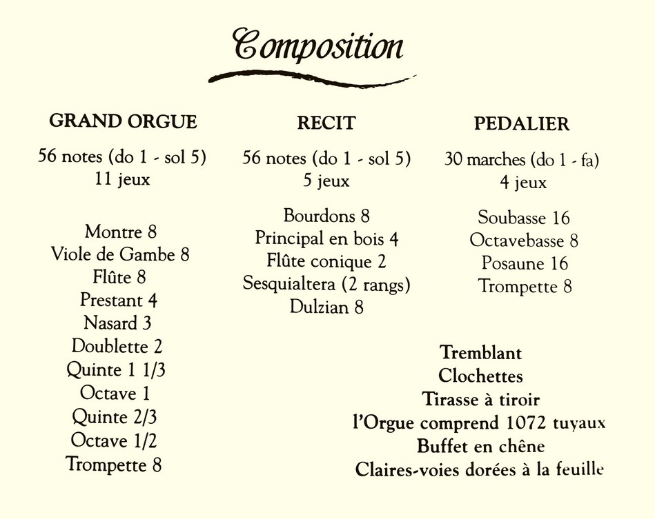 Composition orgue Vaison