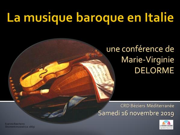Conf musique baroque italie delorme 2019